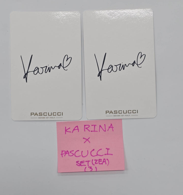 KARINA (Of Aespa) X Pascucci ITALY PAIRING Event Photocards Set (2EA) [26.1.23]