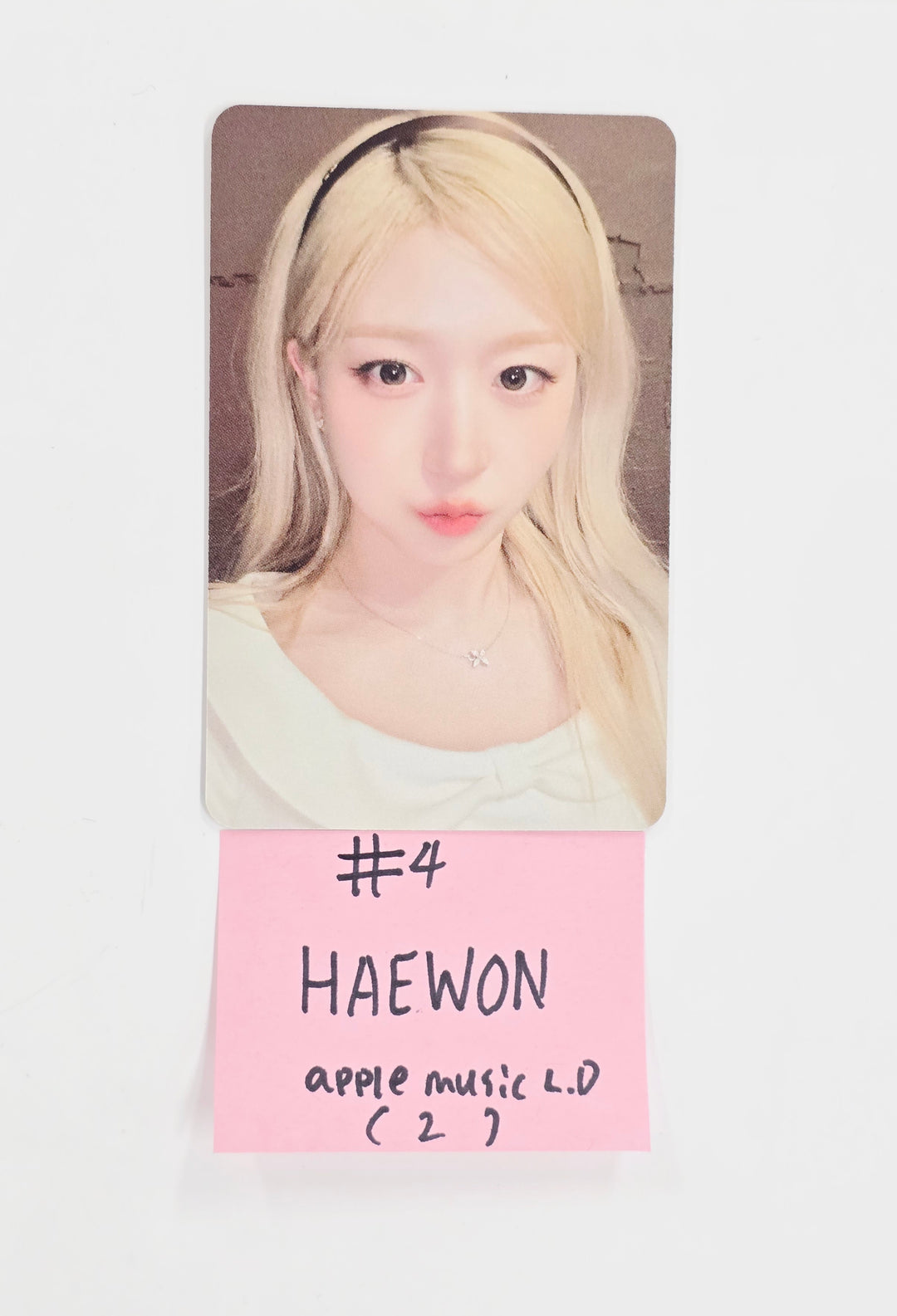 NMIXX "Blue Valentine" - Apple Music Lucky Draw Event Photocard, polaroid type Photocard R2 [26.01.28]