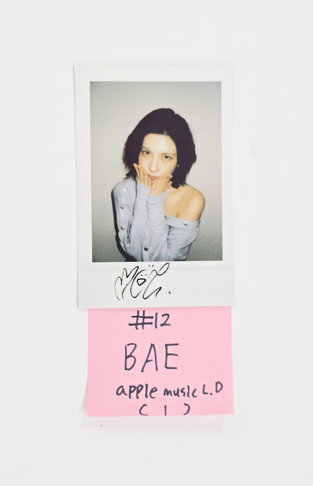 NMIXX "Blue Valentine" - Apple Music Lucky Draw Event Photocard, polaroid type Photocard R2 [26.01.28]