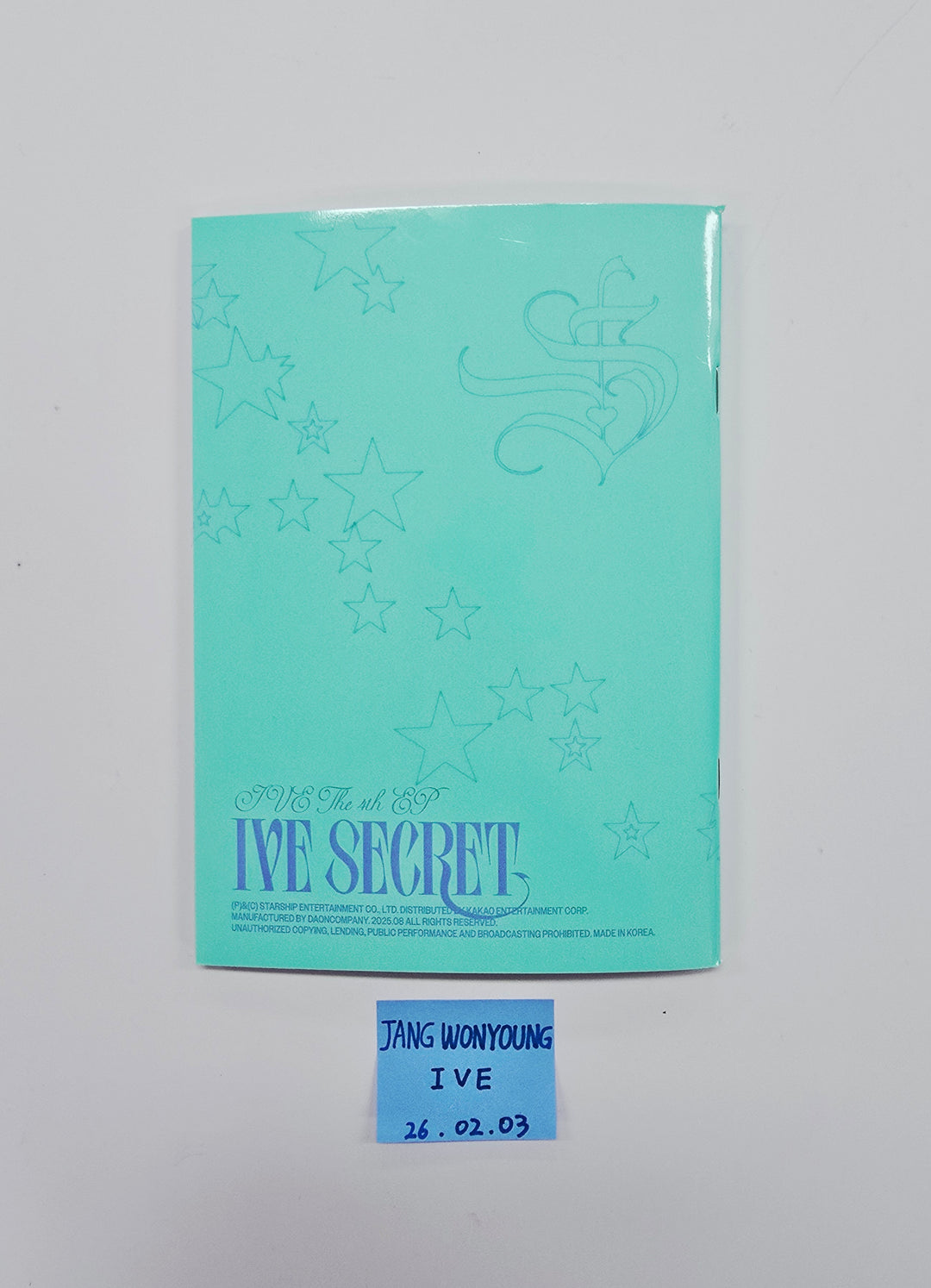 Wonyoung (Of IVE) "IVE SECRET" - Hand Autographed(Signed) Album [26.02.03]