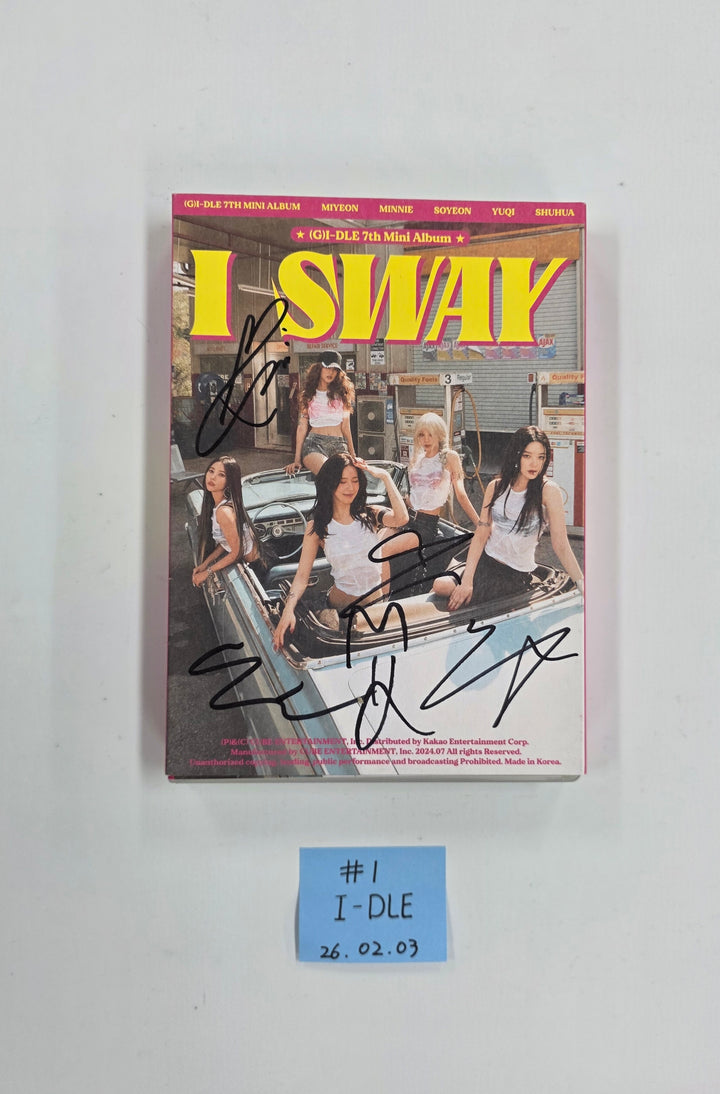 (g) I-DLE "I SWAY" - Hand Autographed(Signed) Promo Album [26.02.03]