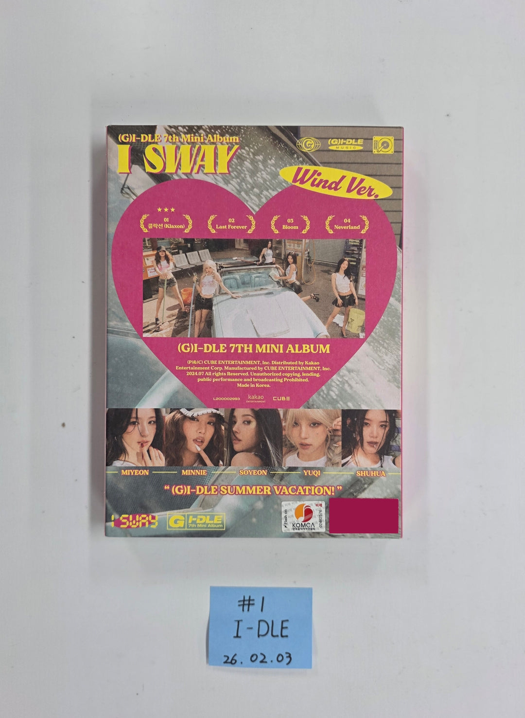 (g) I-DLE "I SWAY" - Hand Autographed(Signed) Promo Album [26.02.03]