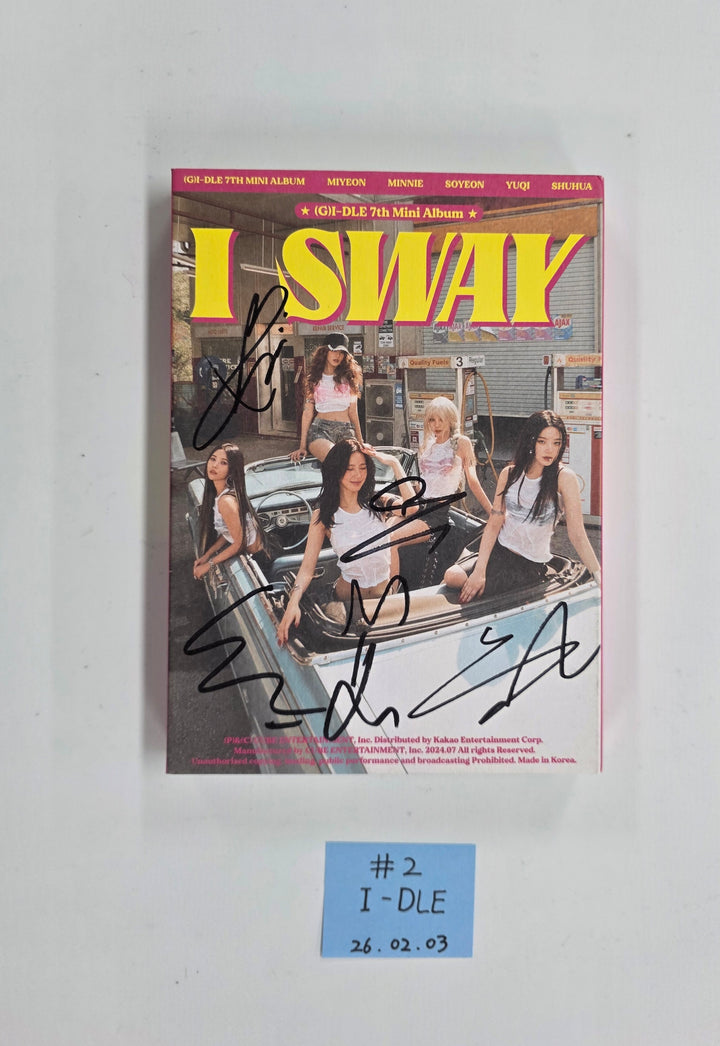 (g) I-DLE "I SWAY" - Hand Autographed(Signed) Promo Album [26.02.03]