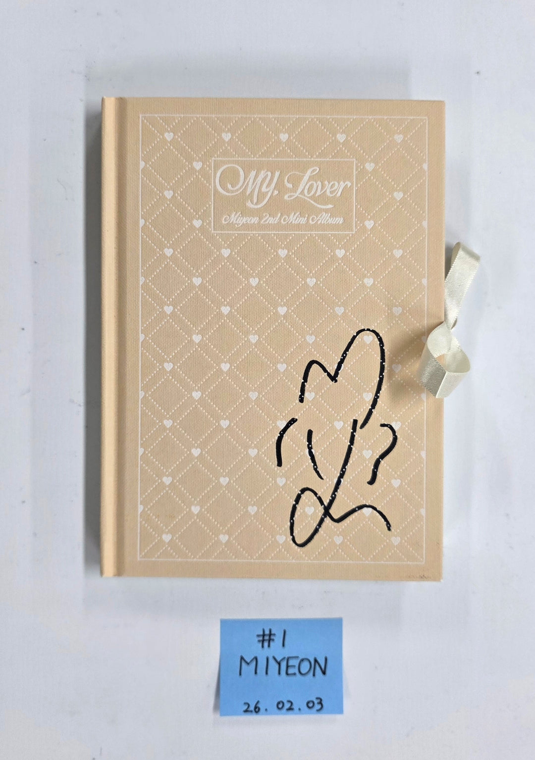 MIYEON "MY, Lover" - Hand Autographed(Signed) Promo Album [26.02.03]