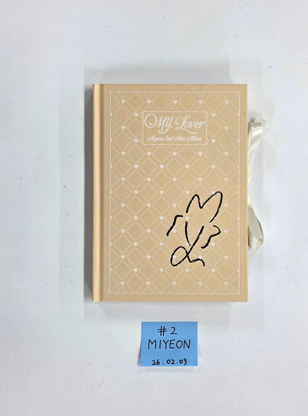 MIYEON "MY, Lover" - Hand Autographed(Signed) Promo Album [26.02.03]