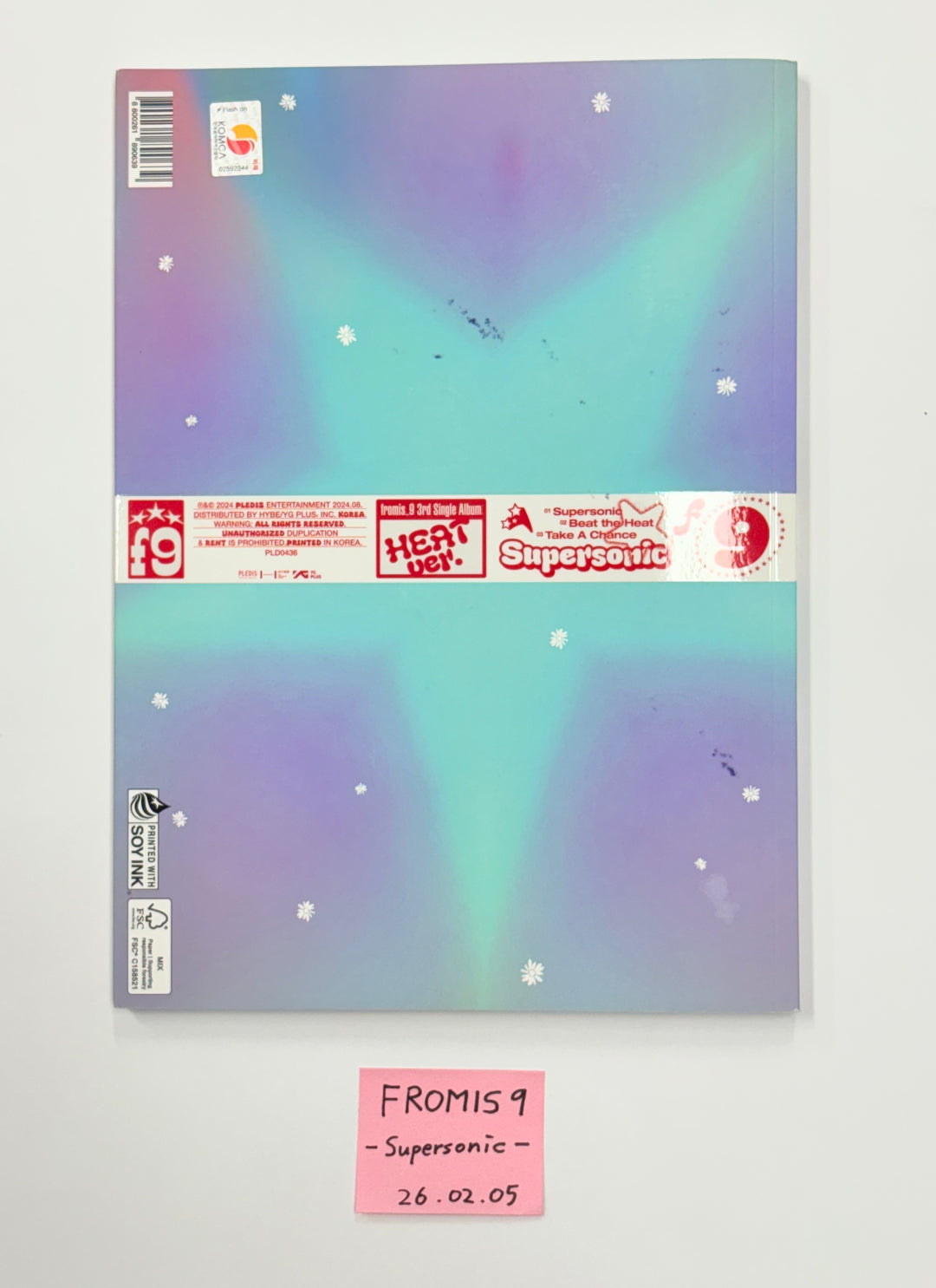 fromis_9 "Supersonic" - Hand Autographed(Signed) Promo Album [26.02.05]