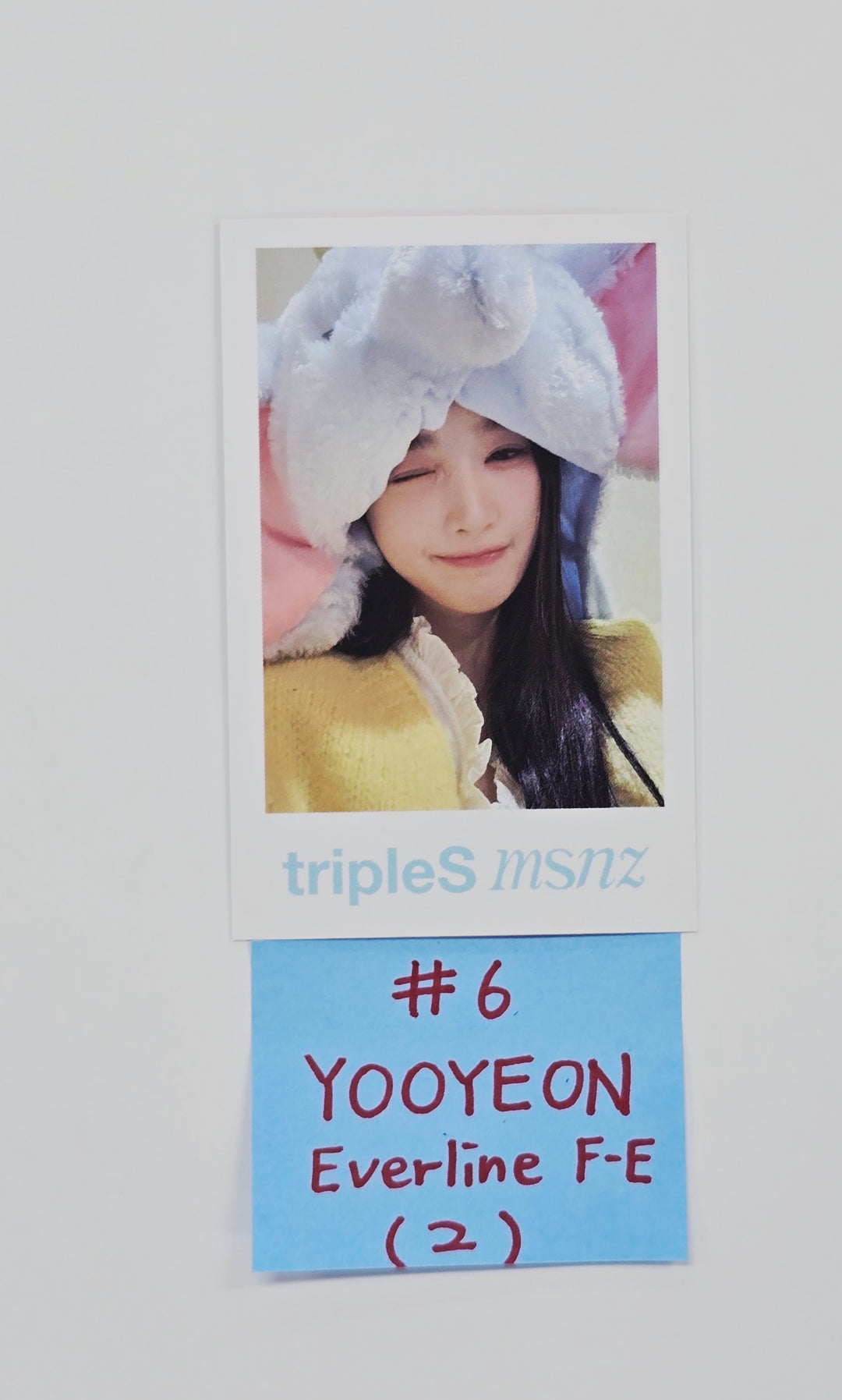 Triples_msnz "Beyond Beauty" - Everline Fansing Event Polaroid type Photocard R2 (Objekt Music Album ver.) [26.02.06]