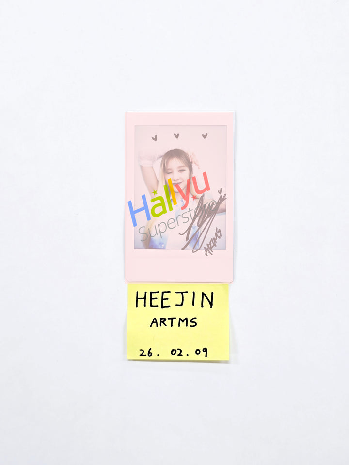 HEEJIN (of ARTMS) "Grand Club Icarus" World Tour in Seoul - Hand Autographed(Signed) Polaroid [26.02.09]
