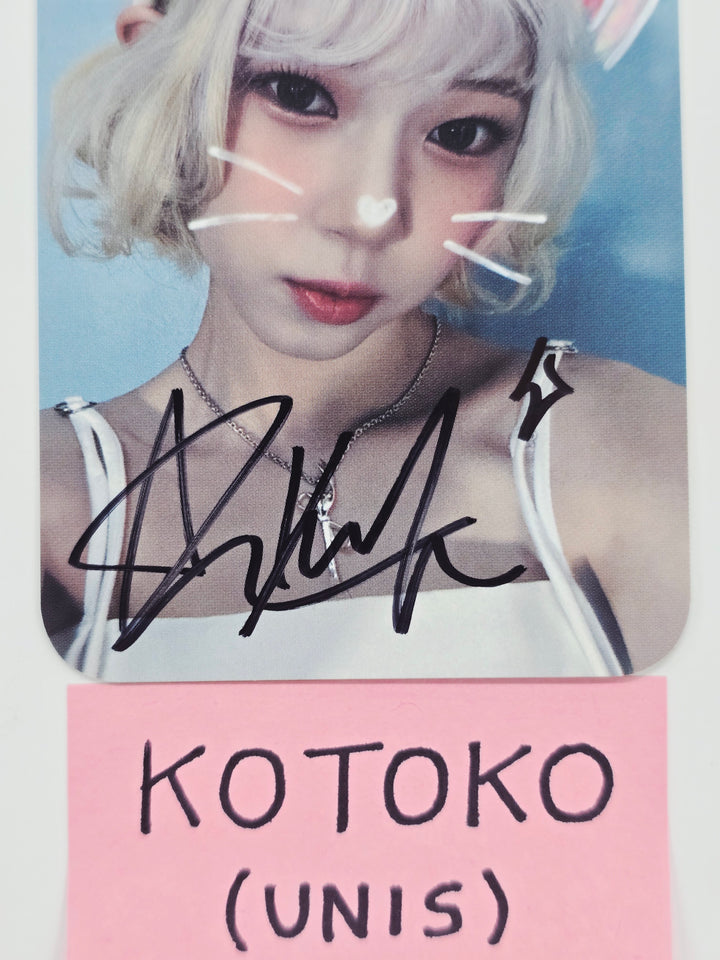 KOTOKO (of UNIS) "SWICY" - Hand Autographed(Signed) Broadcast Photocard [26.02.10]