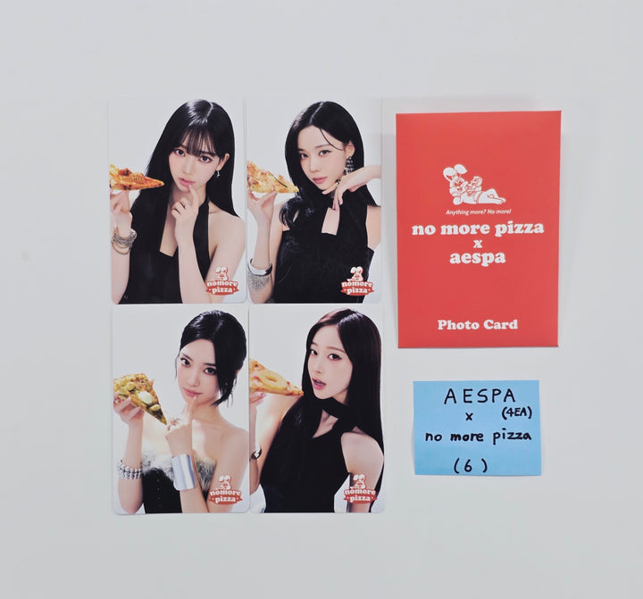 Aespa x no more Pizza - Event Photocards Set (4EA) [26.02.11]