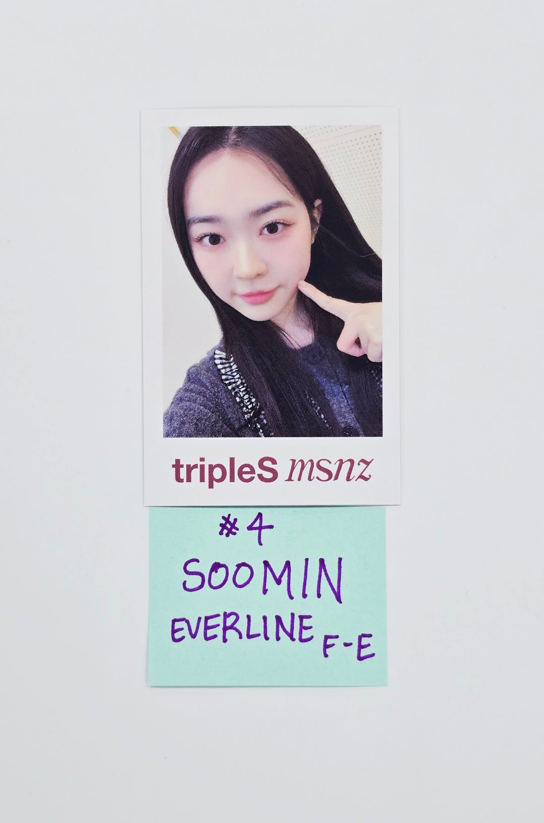 Triples_msnz "Beyond Beauty" - Everline Fansing Event Polaroid type Photocard R3 (Objekt Music Album ver.) [26.02.12]