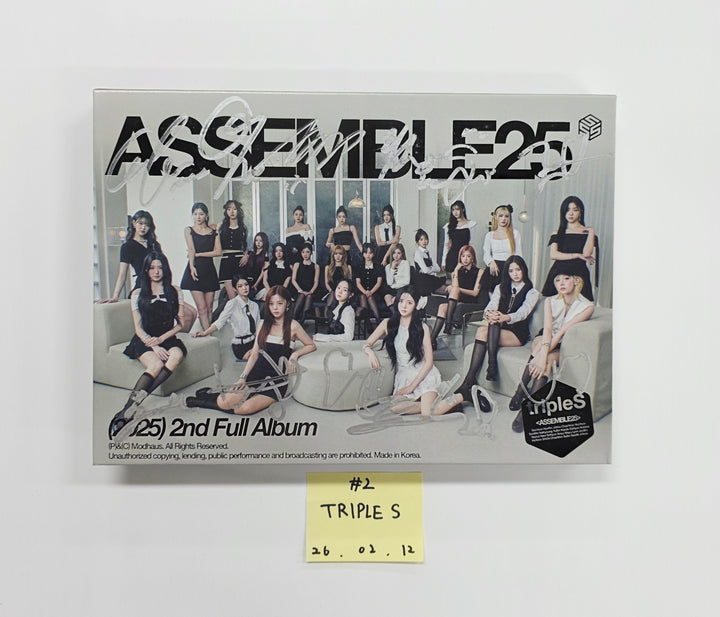 IVE "IVE EMPATHY", TripleS "ASSEMBLE25", STAYC "I WANT IT"  - Hand Autographed(Signed) Promo Album [26.02.12]