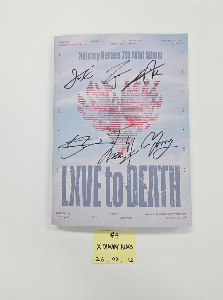 ENHYPEN "THE SIN : VANISH", ZEROBASEONE "BLUE PARADISE", TWS "play hard", Xdinary Heroes "LXVE to DEATH", &amp;TEAM "Back to Life" - Hand Autographed(Signed) Promo Album [26.02.12]