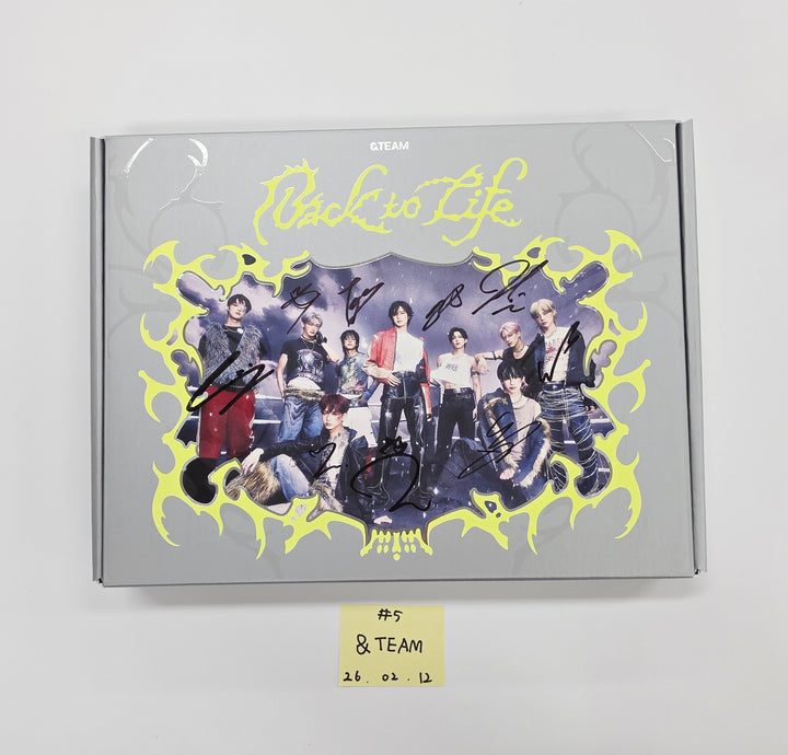 ENHYPEN "THE SIN : VANISH", ZEROBASEONE "BLUE PARADISE", TWS "play hard", Xdinary Heroes "LXVE to DEATH", &amp;TEAM "Back to Life" - Hand Autographed(Signed) Promo Album [26.02.12]