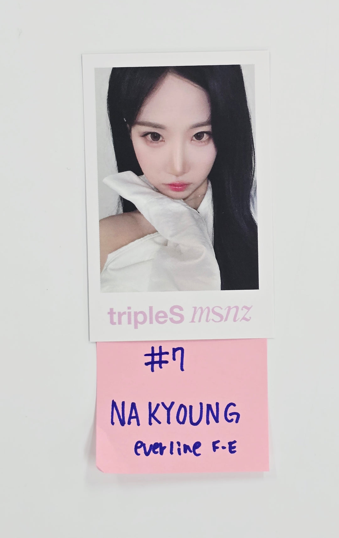 Triples_msnz "Beyond Beauty" - Everline Fansing Event Polaroid type Photocard R4 (Objekt Music Album ver.) [26.02.13]