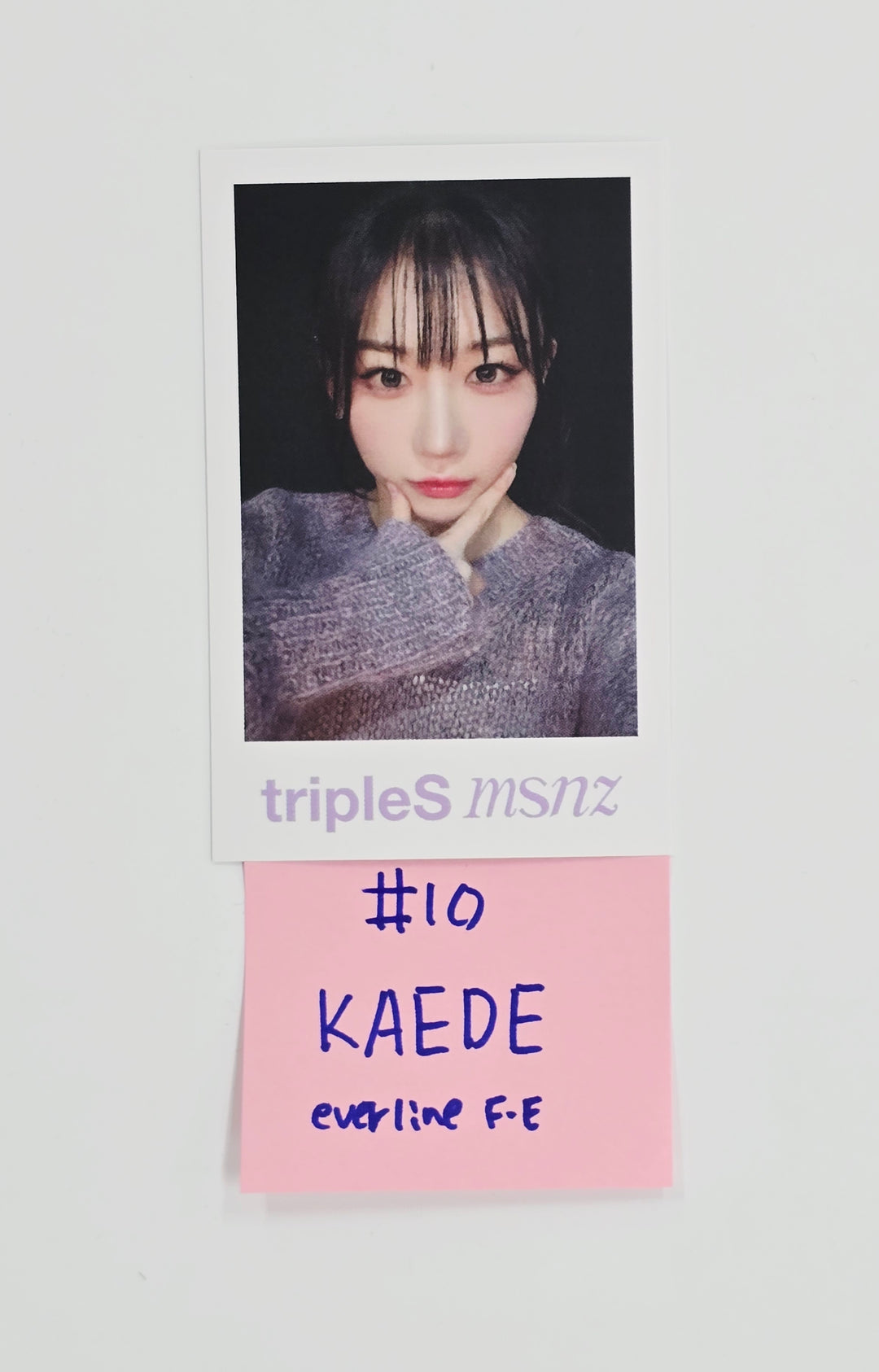 Triples_msnz "Beyond Beauty" - Everline Fansing Event Polaroid type Photocard R4 (Objekt Music Album ver.) [26.02.13]