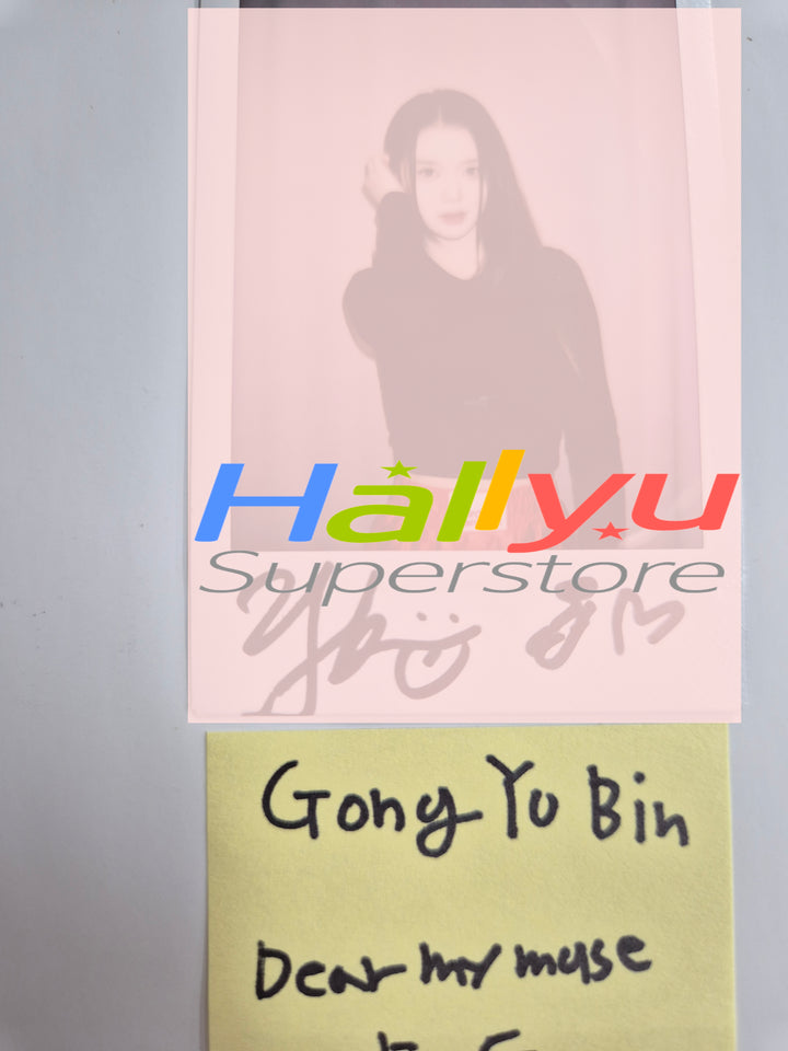 Gong yu Bin (of TripleS) - Hand Autographed(Signed) Polaroid [26.02.19]