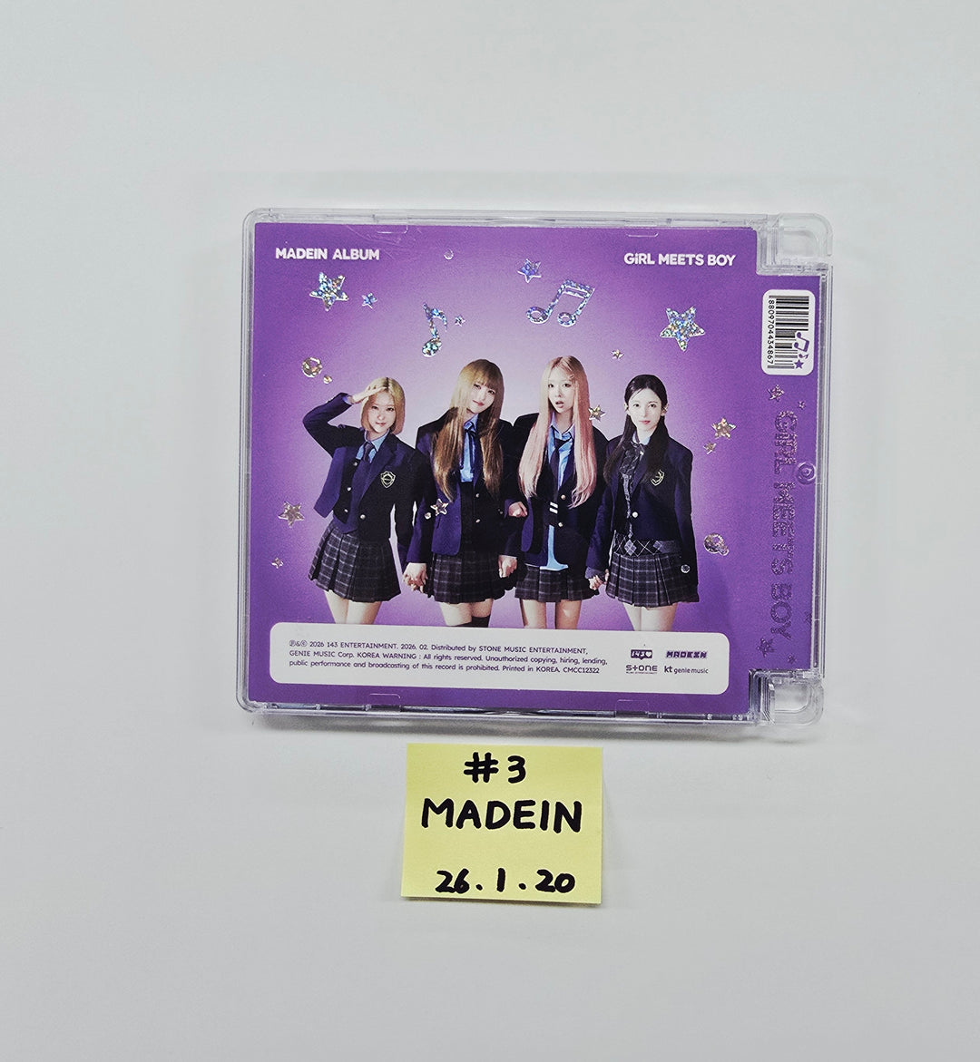 MADEIN "Girl Meets Boy" - Hand Autographed(Signed) Promo Album [26.02.20]