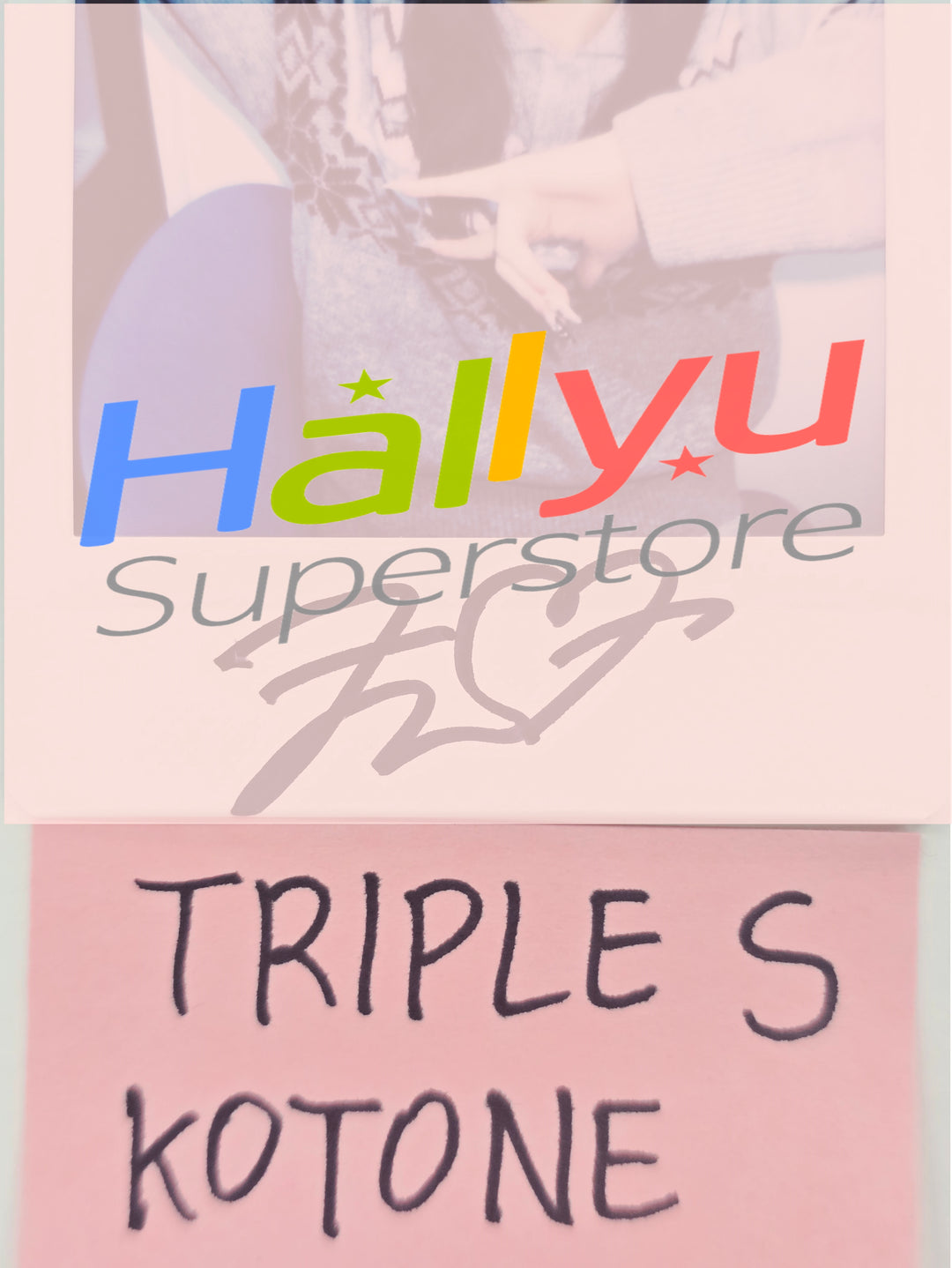 Kotone (of TripleS) -  Kpop Togther  Fansign Event Hand Autographed(Signed) Polaroid [26.02.23]
