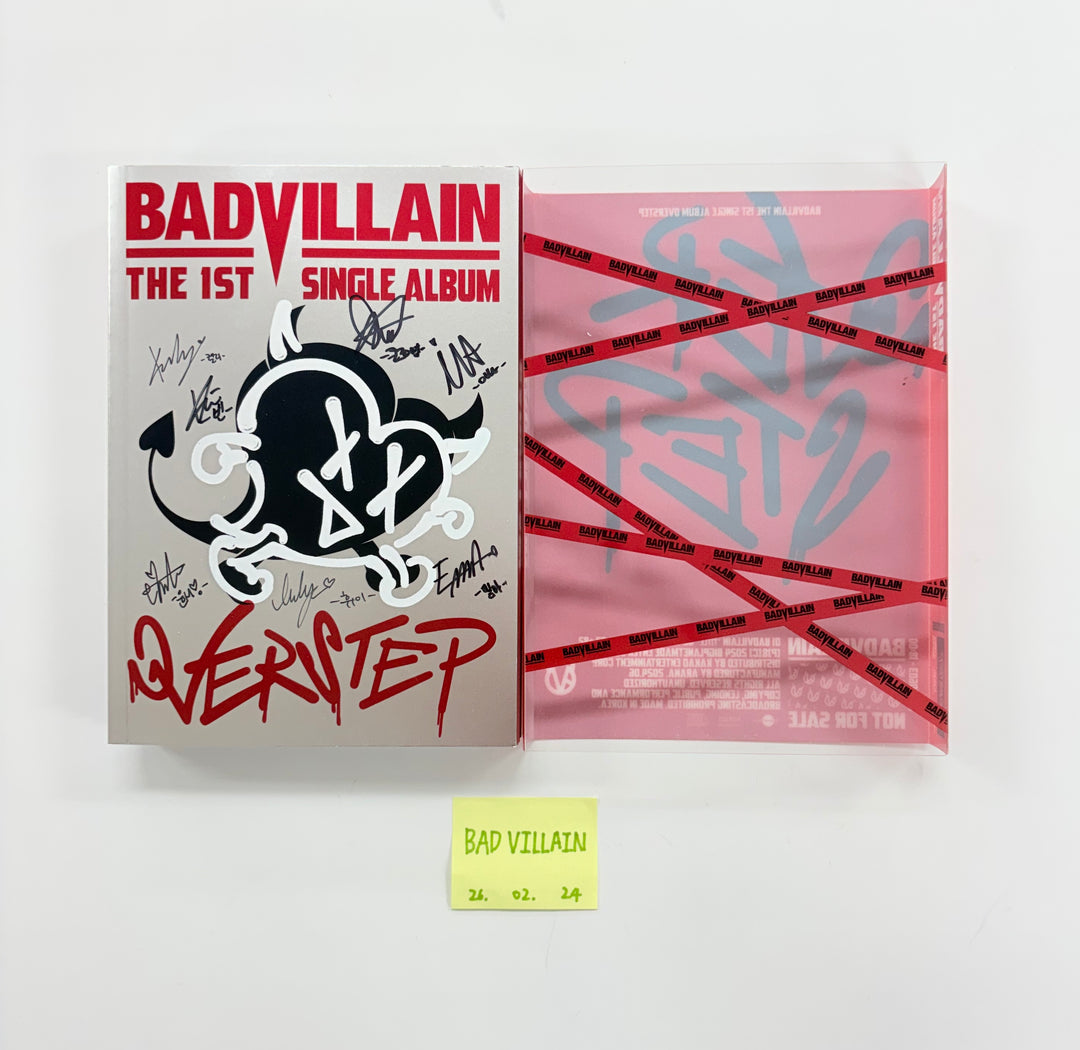 BADVILLAIN "OVERSTEP" - Hand Autographed(Signed) Promo Album [26.02.24]