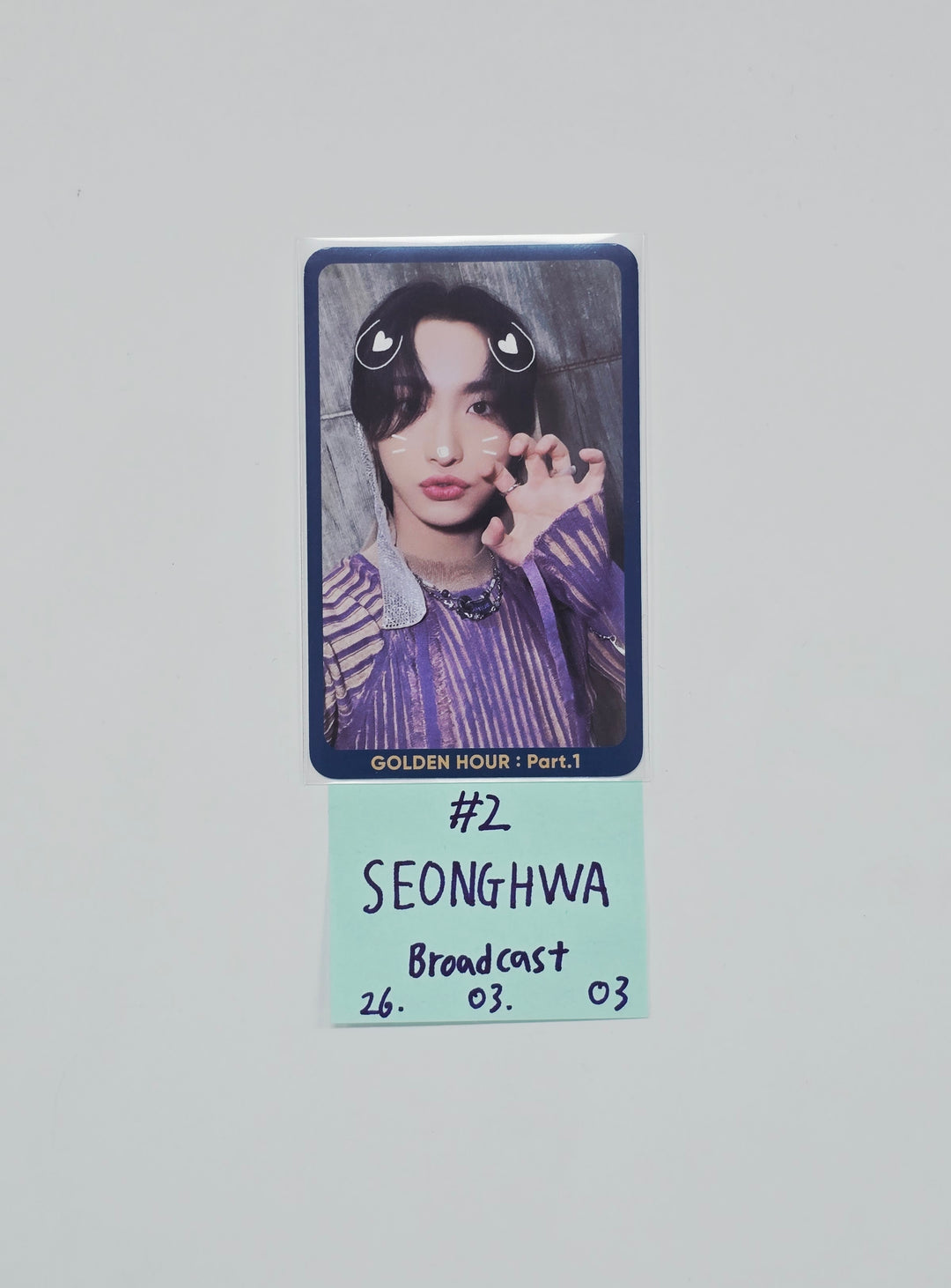 ATEEZ "GOLDEN HOUR : Part.1" - Broadcast Photocard [26.03.03]