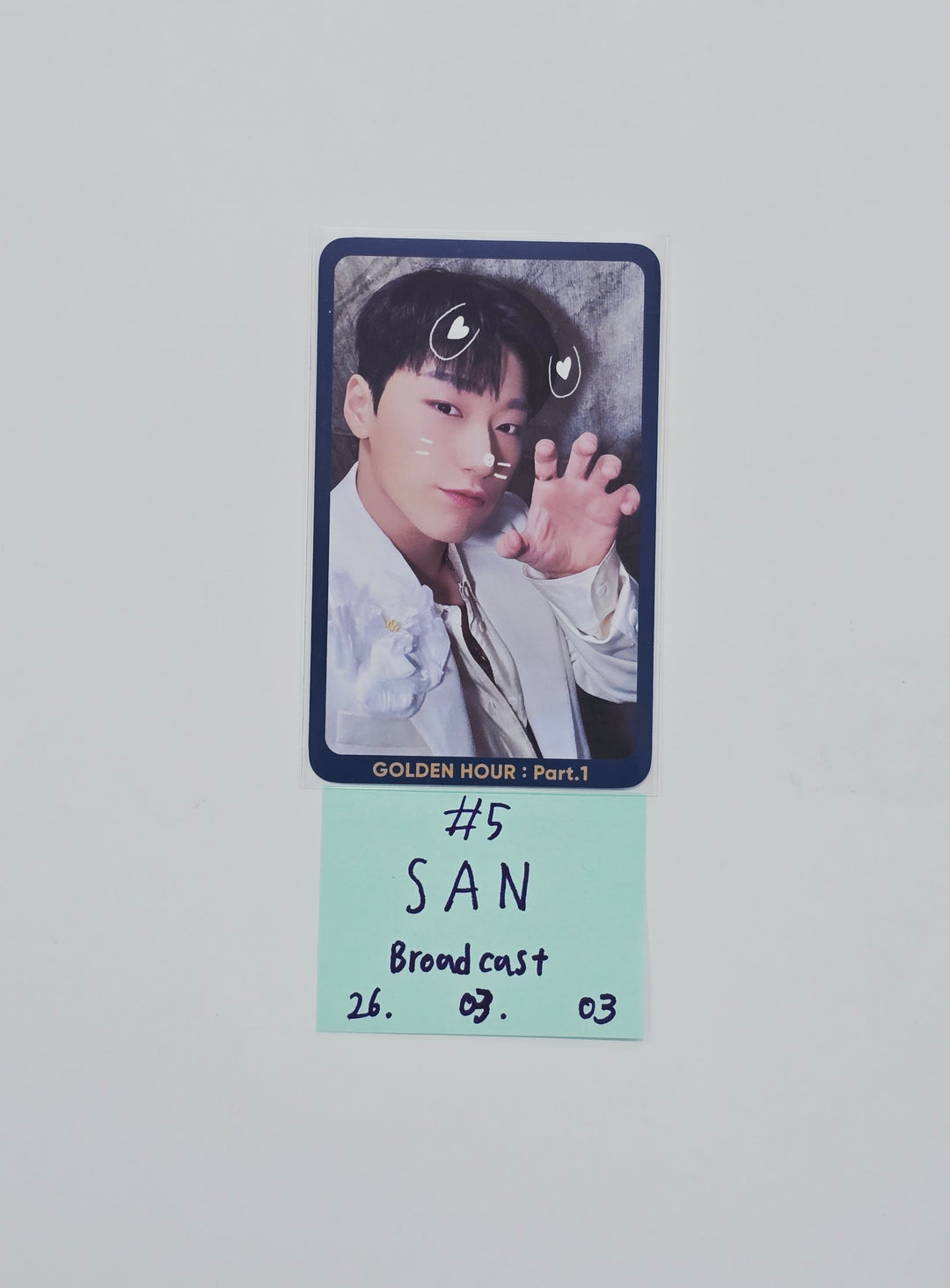 ATEEZ "GOLDEN HOUR : Part.1" - Broadcast Photocard [26.03.03]