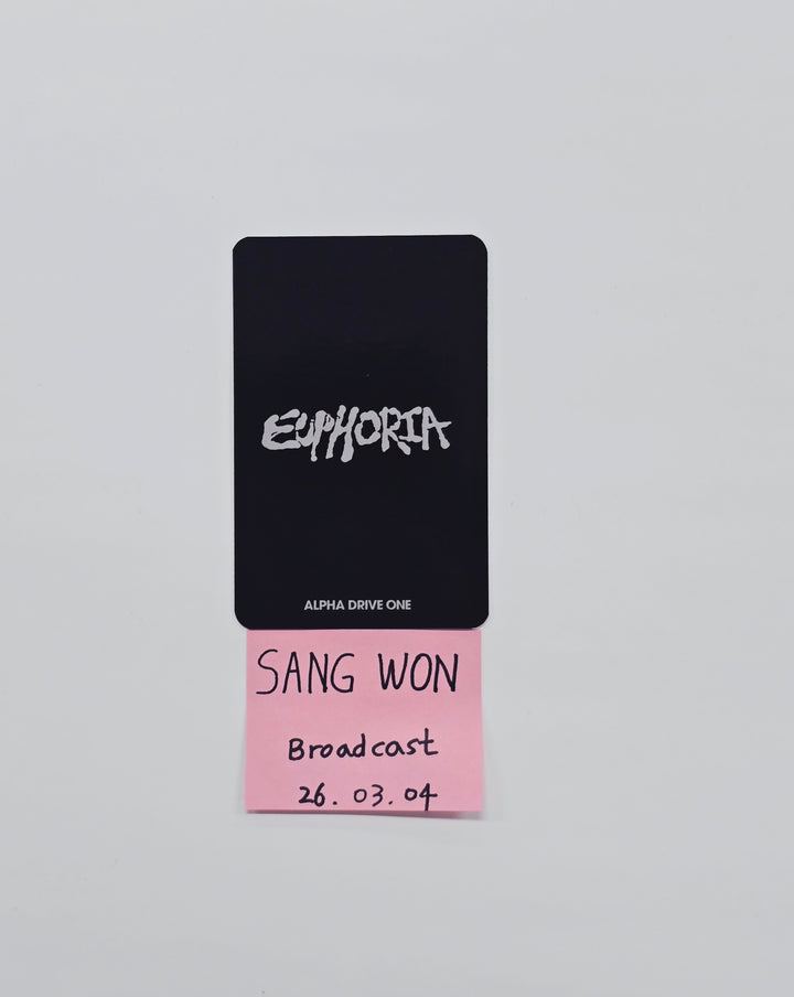 SANGWON (of ALPHA DRIVE ONE) "EUPHORIA" - Broadcast Photocard [26.03.04]