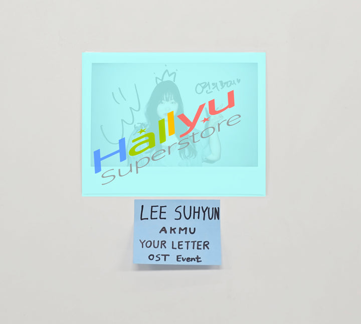 LEE SUHYUN (AKMU) - Hand Autographed(Signed) 2X Polaroid [26.03.05]