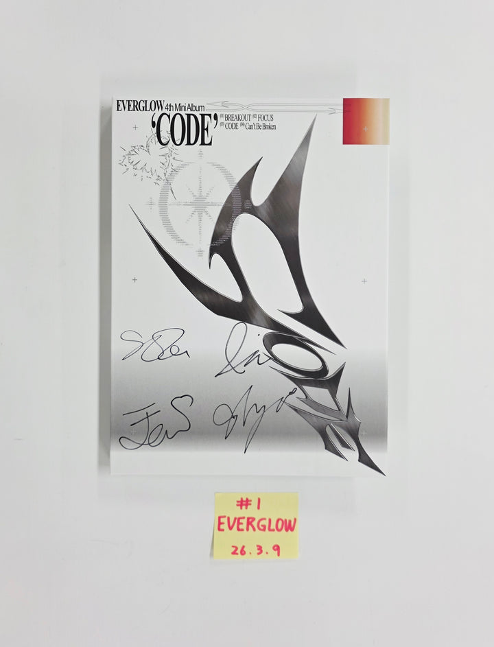 Everglow "CODE" - Hand Autographed(Signed) Promo Album [26.03.09]