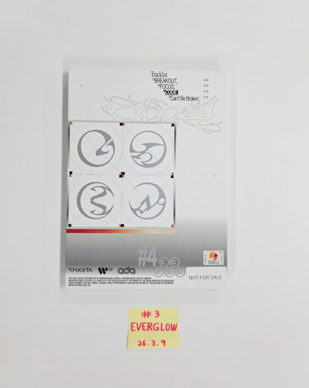 Everglow "CODE" - Hand Autographed(Signed) Promo Album [26.03.09]