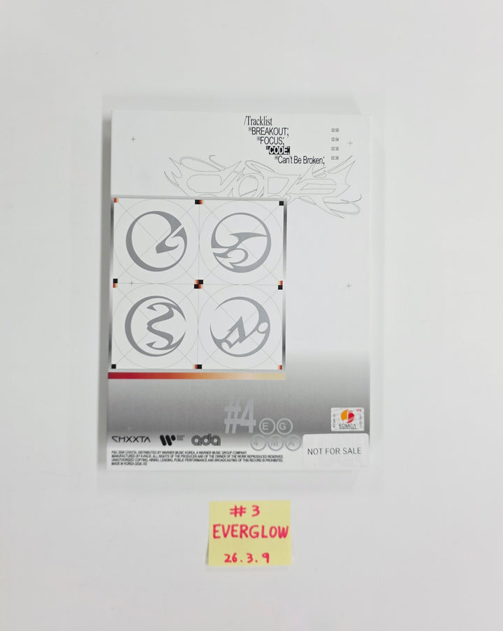 Everglow "CODE" - Hand Autographed(Signed) Promo Album [26.03.09]
