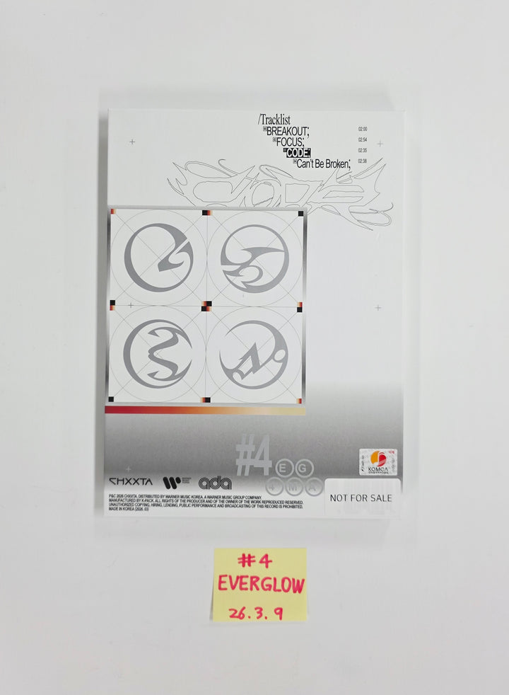 Everglow "CODE" - Hand Autographed(Signed) Promo Album [26.03.09]