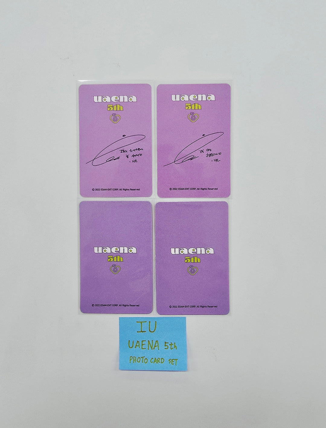 IU "UAENA" 5th - Official Fanclub Kit Photocard Set (4ea) [26.03.10]