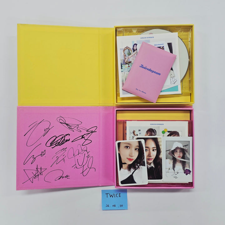 TWICE "Twicetagram" - Hand Autographed(Signed) Promo Album + non-autographed album [26.03.10]