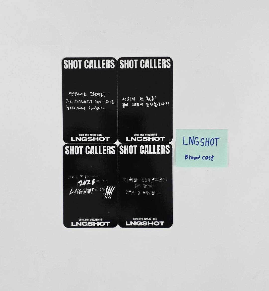 LNGSHOT "SHOT CALLERS" - Broadcast Photocard set (4ea) [26.03.11]