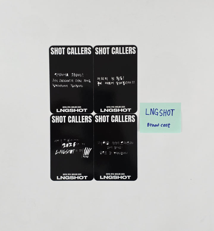 LNGSHOT "SHOT CALLERS" - Broadcast Photocard set (4ea) [26.03.11]