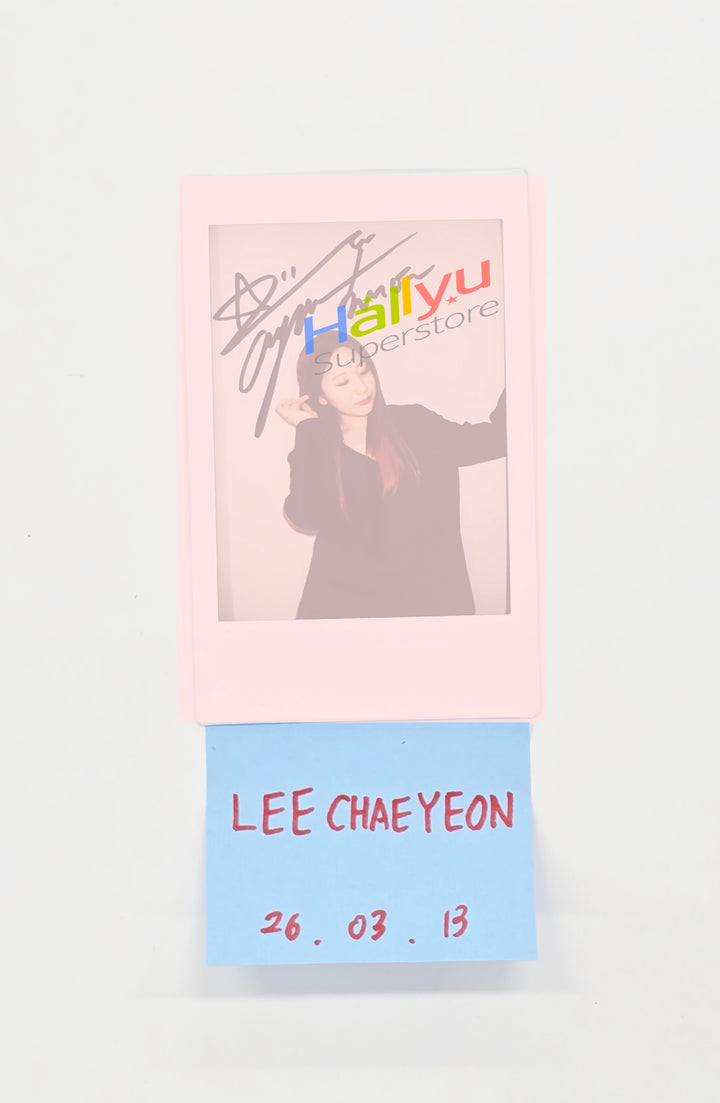 LEE CHAEYEON - Hand Autographed(Signed) Polaroid [26.03.13]