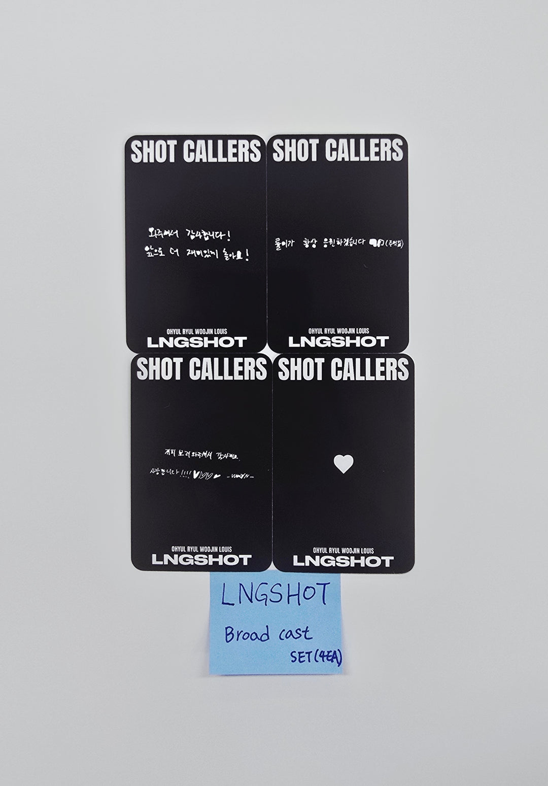 LNGSHOT "SHOT CALLERS" - Broadcast Photocard set (4ea) [26.03.13]