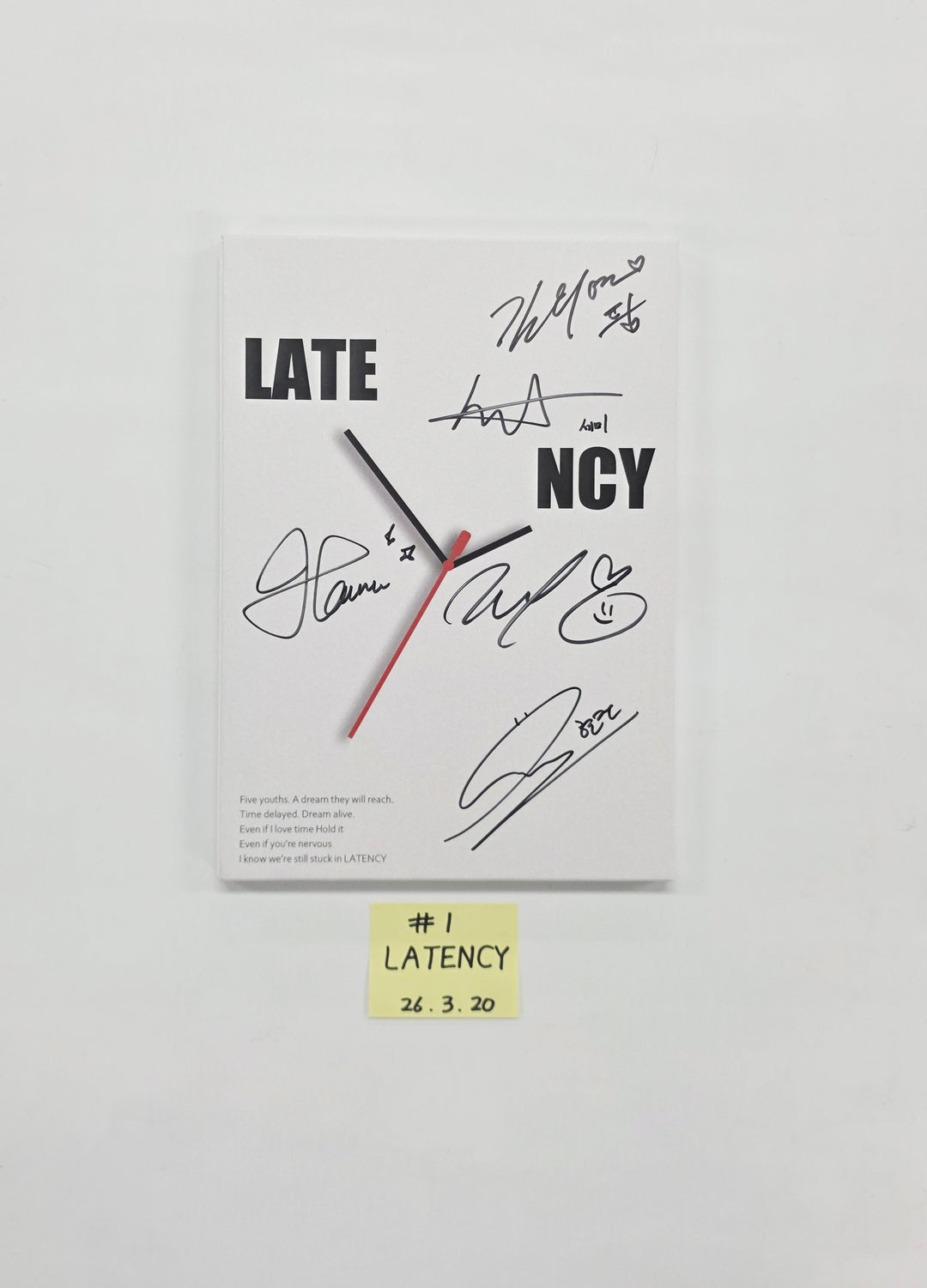 LATENCY "LATE O’ CLOCK" - Hand Autographed(Signed) Promo Album [26.03.20]