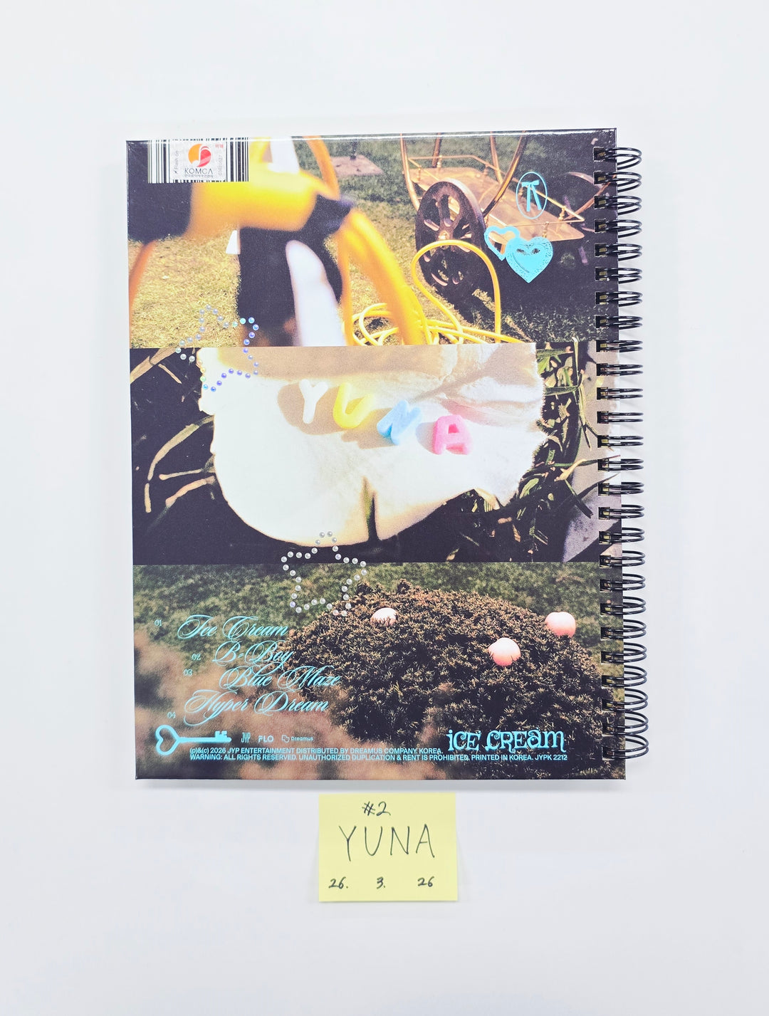 YUNA "Ice Cream" - Hand Autographed(Signed) Promo Album [26.03.26]