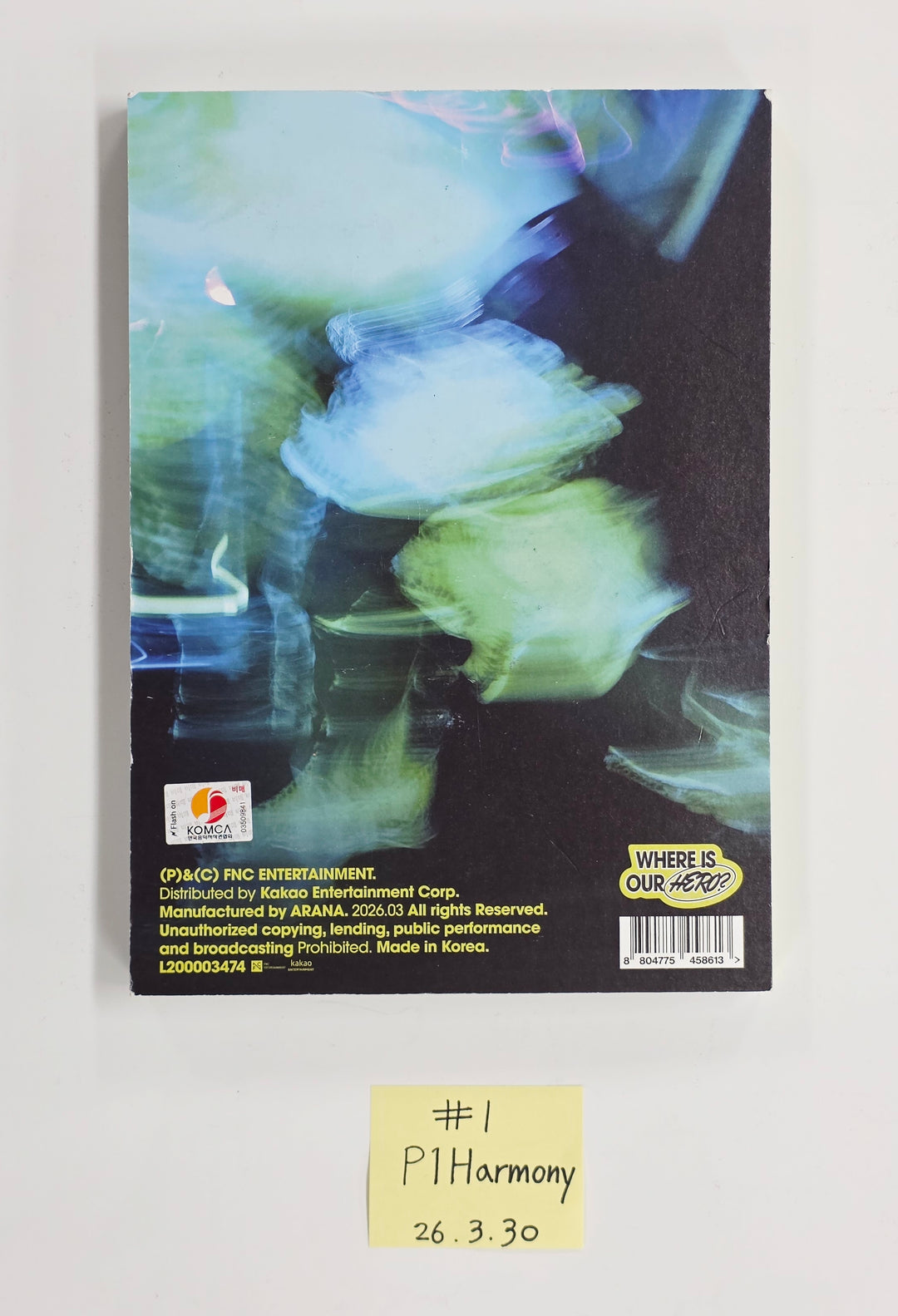 P1Harmony "UNIQUE" - Hand Autographed(Signed) Promo Album [26.03.30]
