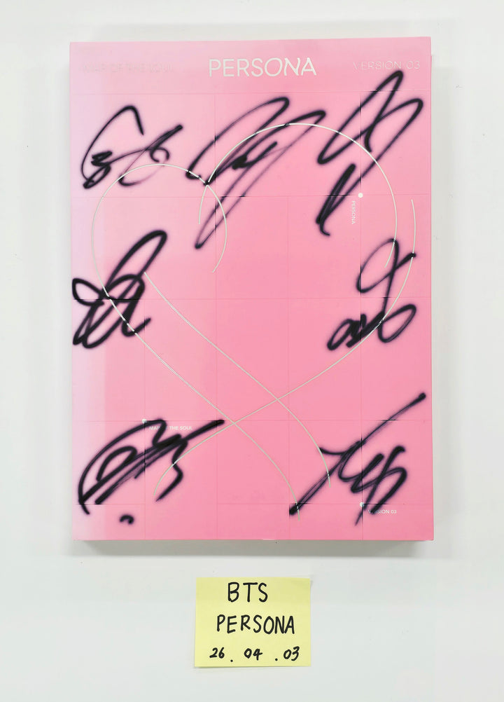 BTS "PERSONA" - Hand Autographed(Signed) Promo Album [26.04.03]