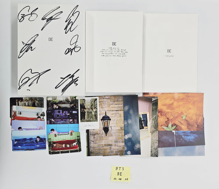 BTS "BE" - Hand Autographed(Signed) Promo Album [26.04.03]