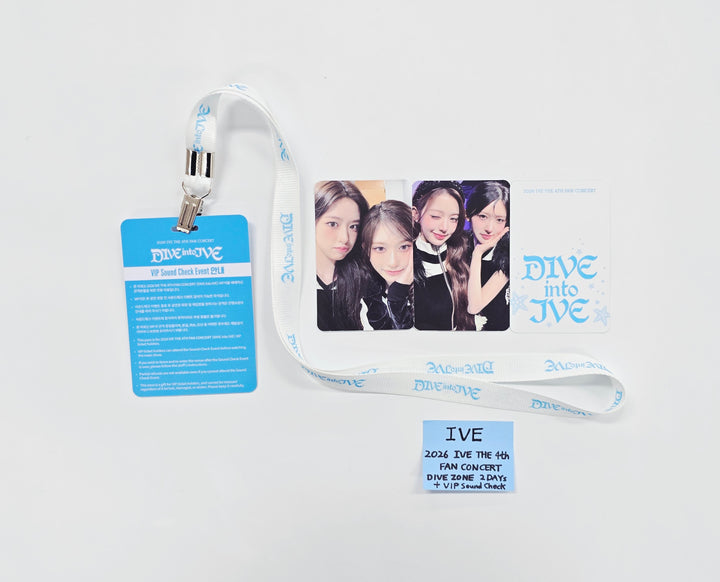 IVE - 2026 IVE The 4th Fan Concert DIVE ZONE 2 Days Unit Photocard, VIP Sound Check Set [26.04.03]