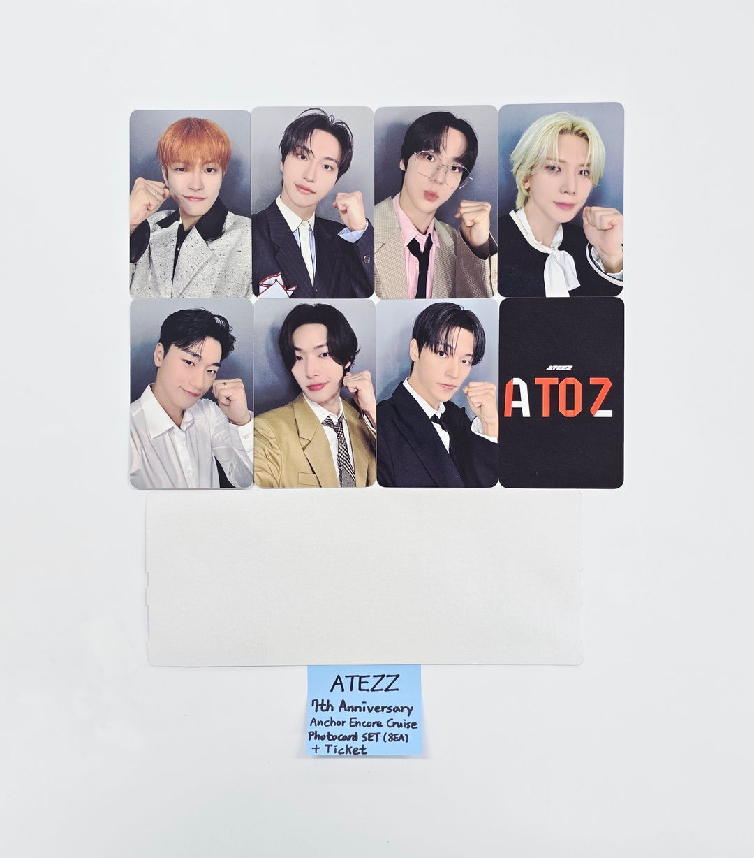 ATEEZ - 7th Anniversary Anchor Encore Cruise Ticket + Photocard Set (8ea) [26.04.03]