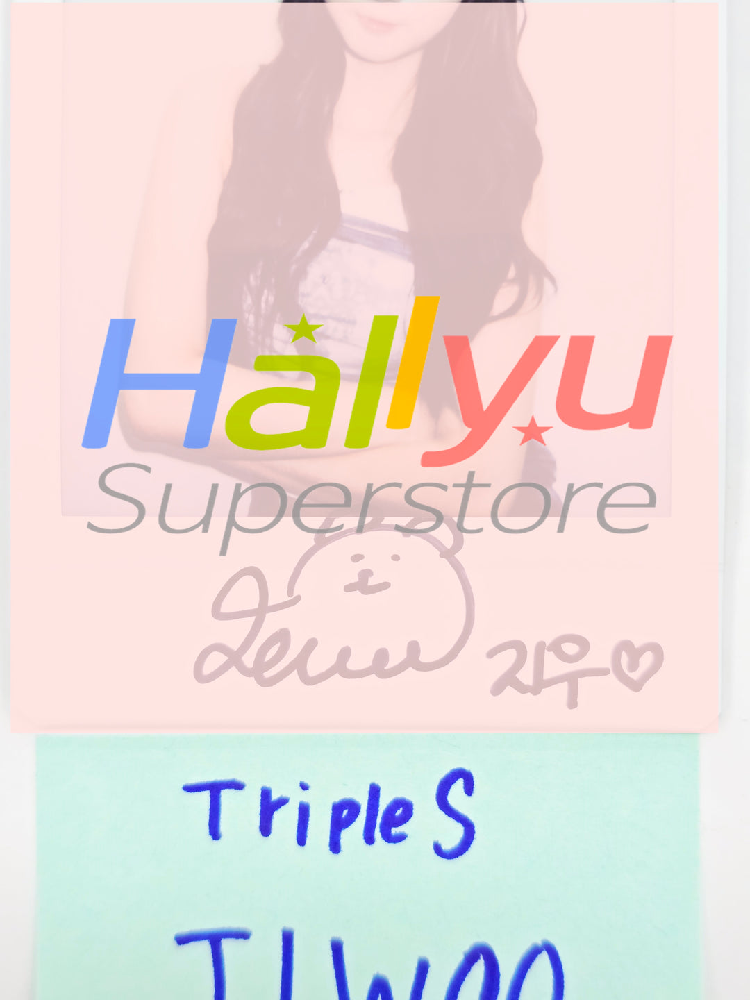 JiWoo (of TripleS) - Hand Autographed(Signed) Polaroid [26.04.06]
