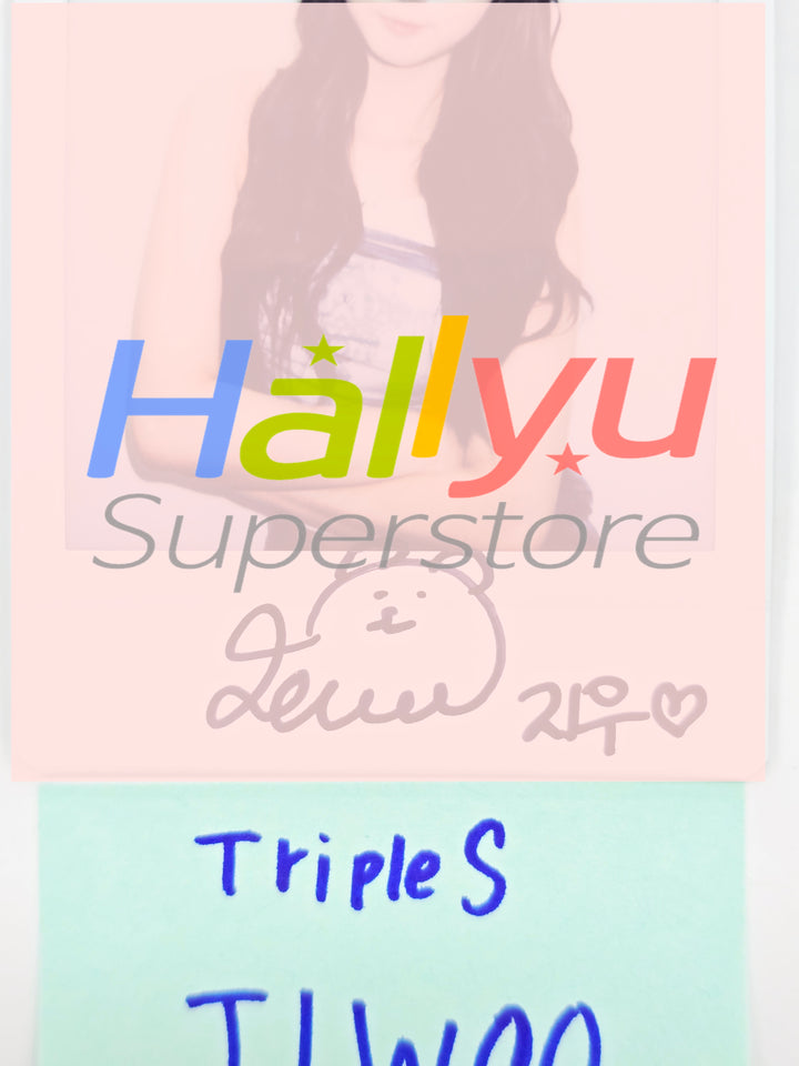 JiWoo (of TripleS) - Hand Autographed(Signed) Polaroid [26.04.06]