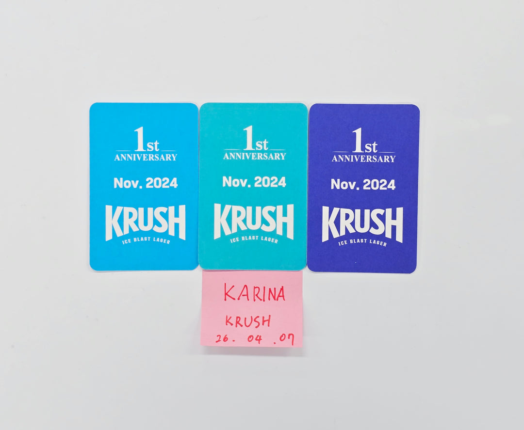 Karina (of Aespa) - Krush Event Photocards Set (3ea) [26.04.07]