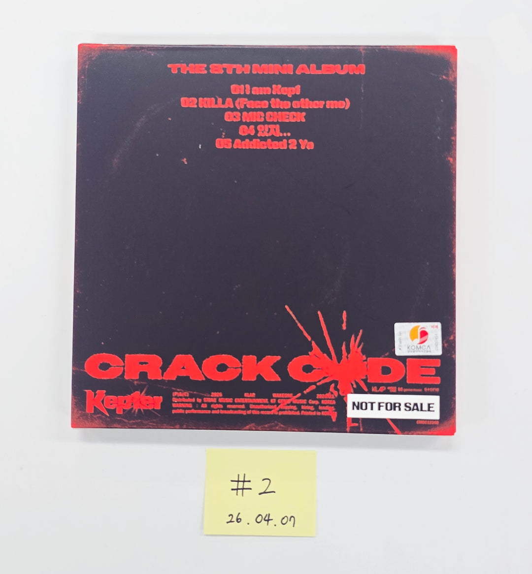 Kep1er "CRACK CODE" - Hand Autographed(Signed) Promo Album [26.04.07]
