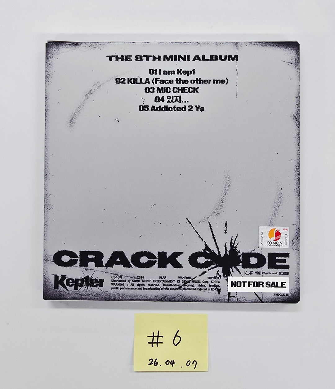 Kep1er "CRACK CODE" - Hand Autographed(Signed) Promo Album [26.04.07]